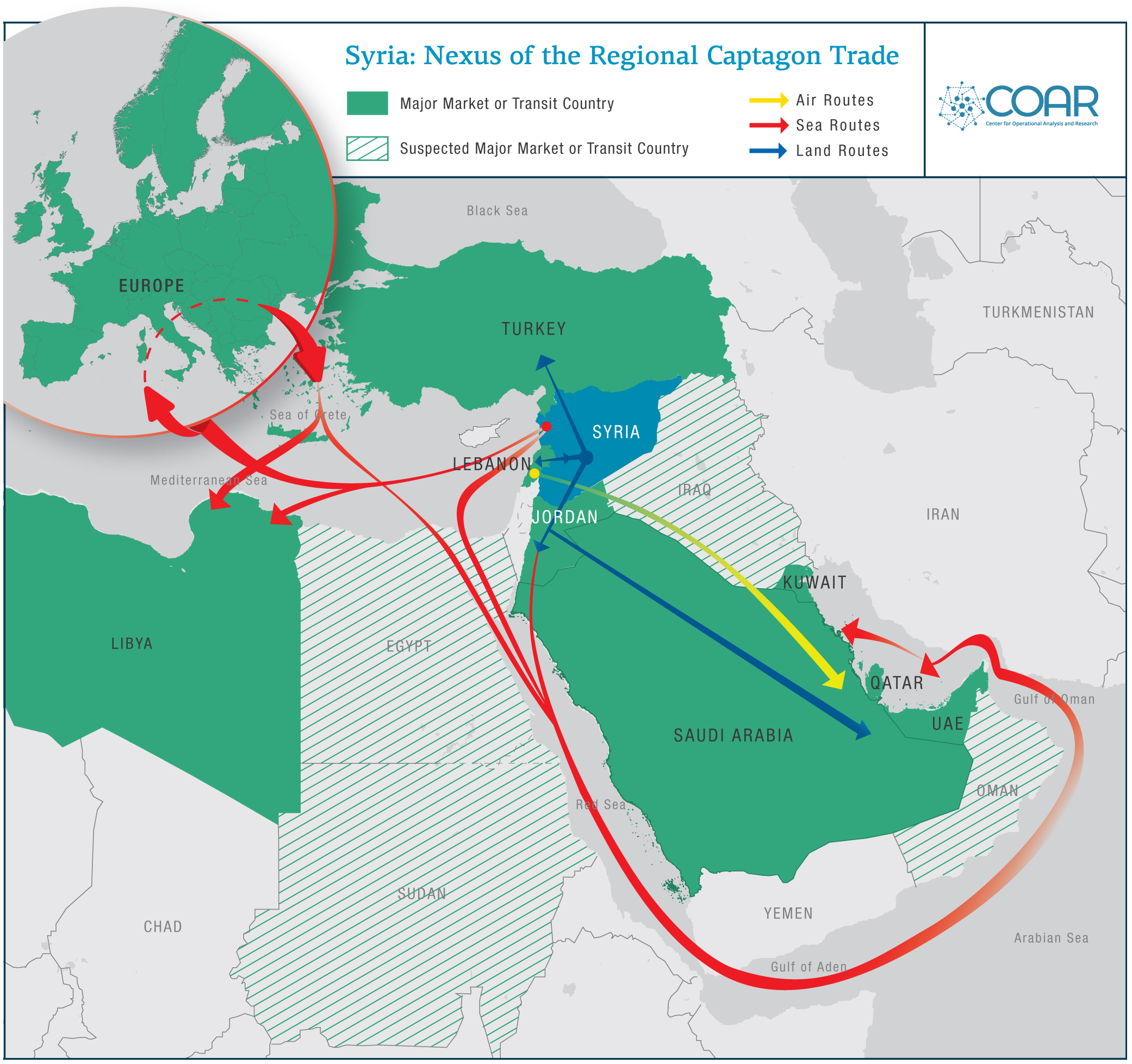 opium trade map